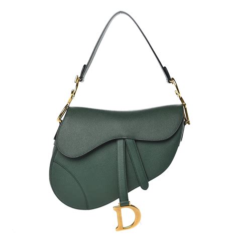 christian dior saddle bag brown green fur|Dior saddle bag fashionphile.